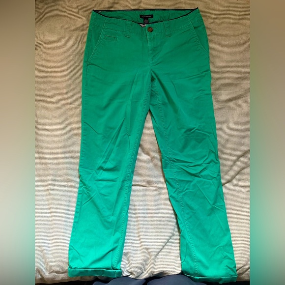Tommy Hilfiger Green Cotton Pants - Picture 2 of 9